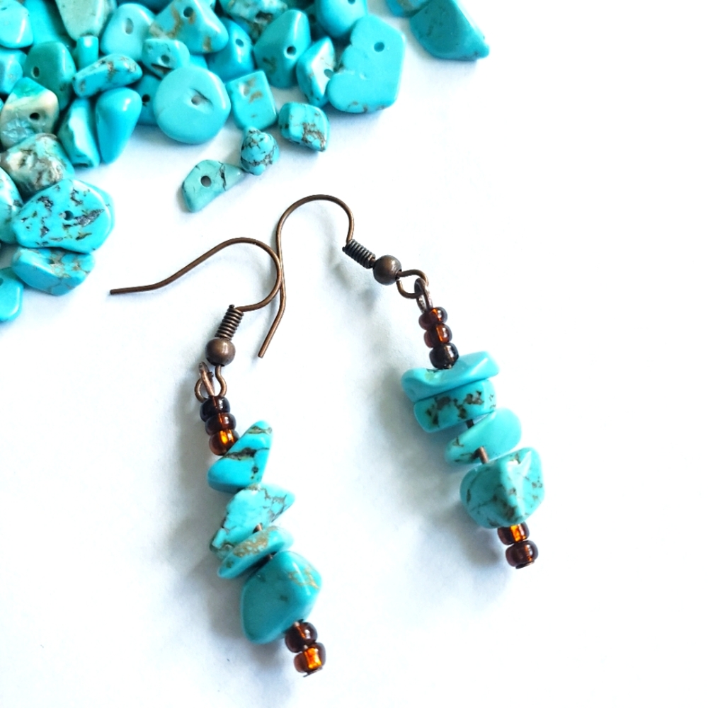 3/$25 ❤ BEAUTIFUL TURQUOISE EARRINGS